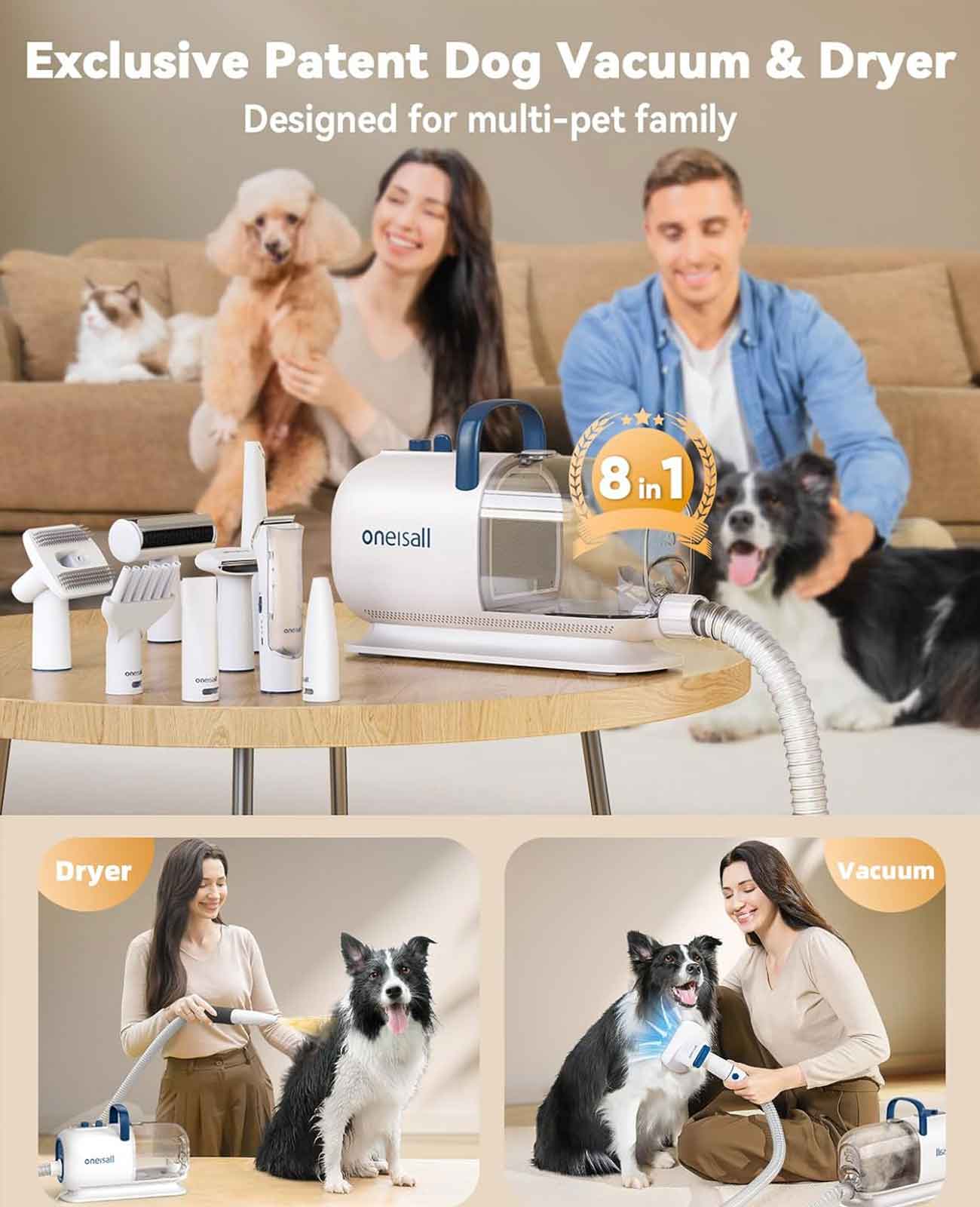 Dog Grooming Vacuum Kit