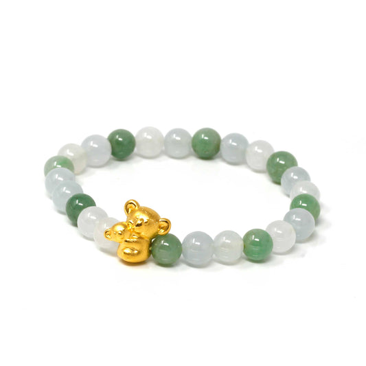 Bracelet de Jade con Oso Koala